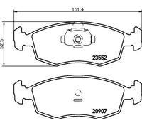 HELLA 8DB 355 009-131 Brake pad set