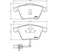 HELLA 8DB 355 009-141 Brake pad set