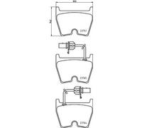 HELLA 8DB 355 009-191 Brake pad set