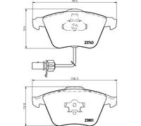 HELLA 8DB 355 009-201 Brake pad set