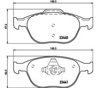 HELLA 8DB 355 009-561 Brake pad set