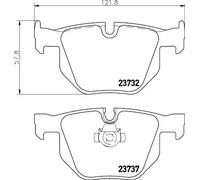 HELLA 8DB 355 010-471 Brake pad set