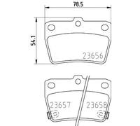 Brake pads 8DB 355 010-521 HELLA for TOYOTA RAV 4 RAV 4 Mk II