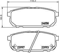 HELLA 8DB 355 010-871 Brake pad set