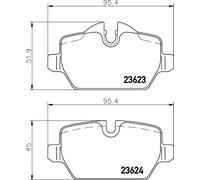 HELLA 8DB 355 011-271 Brake pad set