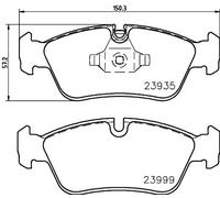 HELLA 8DB 355 011-281 Brake pad set