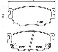 Brake pads 8DB 355 011-561 HELLA for MAZDA ISUZU