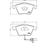 HELLA 8DB 355 011-711 Brake pad set