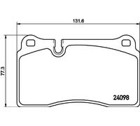 Brake pads 8DB 355 011-851 HELLA for VW TOUAREG