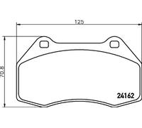 Brake pads 8DB 355 012-151 HELLA for RENAULT ALPINE