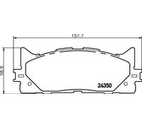 HELLA 8DB 355 012-401 Brake pad set