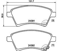 HELLA 8DB 355 012-511 Brake pad set