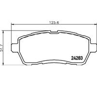HELLA 8DB 355 013-211 Brake pad set