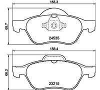 BRAKE PAD SET DISC BRAKE 8DB 355 013-271 FOR RENAULT CLIO/EURO/III/CAMPUS 1.5L
