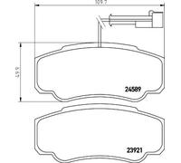 HELLA 8DB 355 013-511 Brake pad set