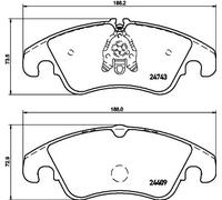 BRAKE PAD SET DISC BRAKE 8DB 355 013-751 FOR AUDI A4/Allroad/S4 A5/S5 A6 1.8L A4