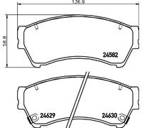 HELLA 8DB 355 013-761 Brake pad set
