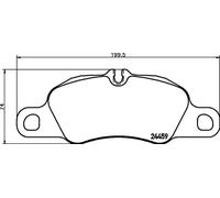 HELLA 8DB 355 013-801 Brake pad set