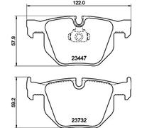 HELLA 8DB 355 013-941 Brake pad set