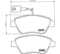 HELLA 8DB 355 015-491 Brake pad set