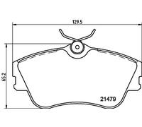 HELLA 8DB 355 018-071 Brake pad set