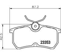 Brake pads 8DB 355 018-411 HELLA for FORD FOCUS I FOCUS I Saloon FOCUS I Turnier