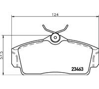 HELLA 8DB 355 018-441 Brake pad set