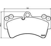 HELLA 8DB 355 018-691 Brake pad set