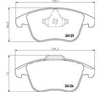 HELLA 8DB 355 019-881 Brake pad set