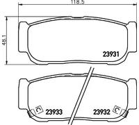 HELLA 8DB 355 020-221 Brake pad set