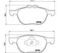HELLA 8DB 355 020-411 Brake pad set