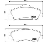 HELLA 8DB 355 020-771 Brake pad set