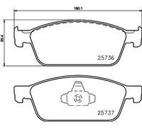 HELLA 8DB 355 020-831 Brake pad set