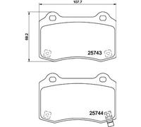 HELLA 8DB 355 021-251 Brake pad set