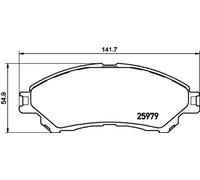 HELLA 8DB 355 021-461 Brake pad set