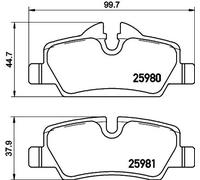 HELLA 8DB 355 021-481 Brake pad set