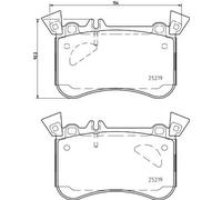 HELLA 8DB 355 021-771 Brake pad set
