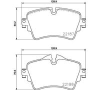 HELLA 8DB 355 023-091 Brake pad set