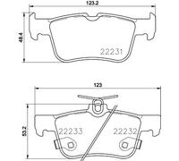 HELLA 8DB 355 023-301 Brake pad set