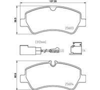 HELLA 8DB 355 025-161 Brake pad set