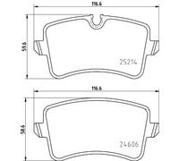 HELLA 8DB 355 025-311 Brake pad set