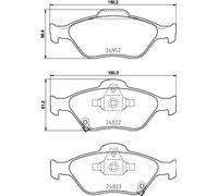BRAKE PAD SET DISC BRAKE 8DB 355 025-321 FOR TOYOTA YARIS/Hatchback/Van/VITZ