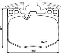 HELLA 8DB 355 025-951 Brake pad set