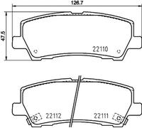 HELLA 8DB 355 036-441 Brake pad set