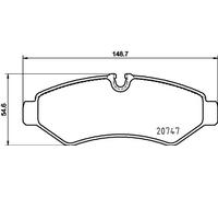 HELLA Brake pad set - T4184 - for e.g. MERCEDES-BENZ 8DB355036-861