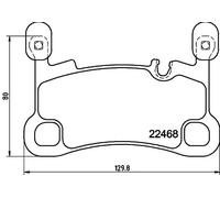 HELLA 8DB 355 039-111 Brake pad set