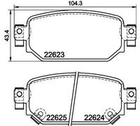 HELLA 8DB 355 039-141 Brake pad set