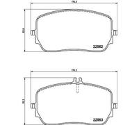 Brake pads 8DB 355 039-211 HELLA for MERCEDES-BENZ GLE GLS GLE Coupe