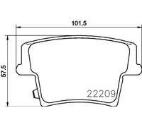 HELLA 8DB 355 039-291 Brake pad set