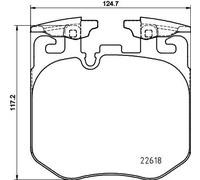 HELLA 8DB 355 039-461 Brake pad set